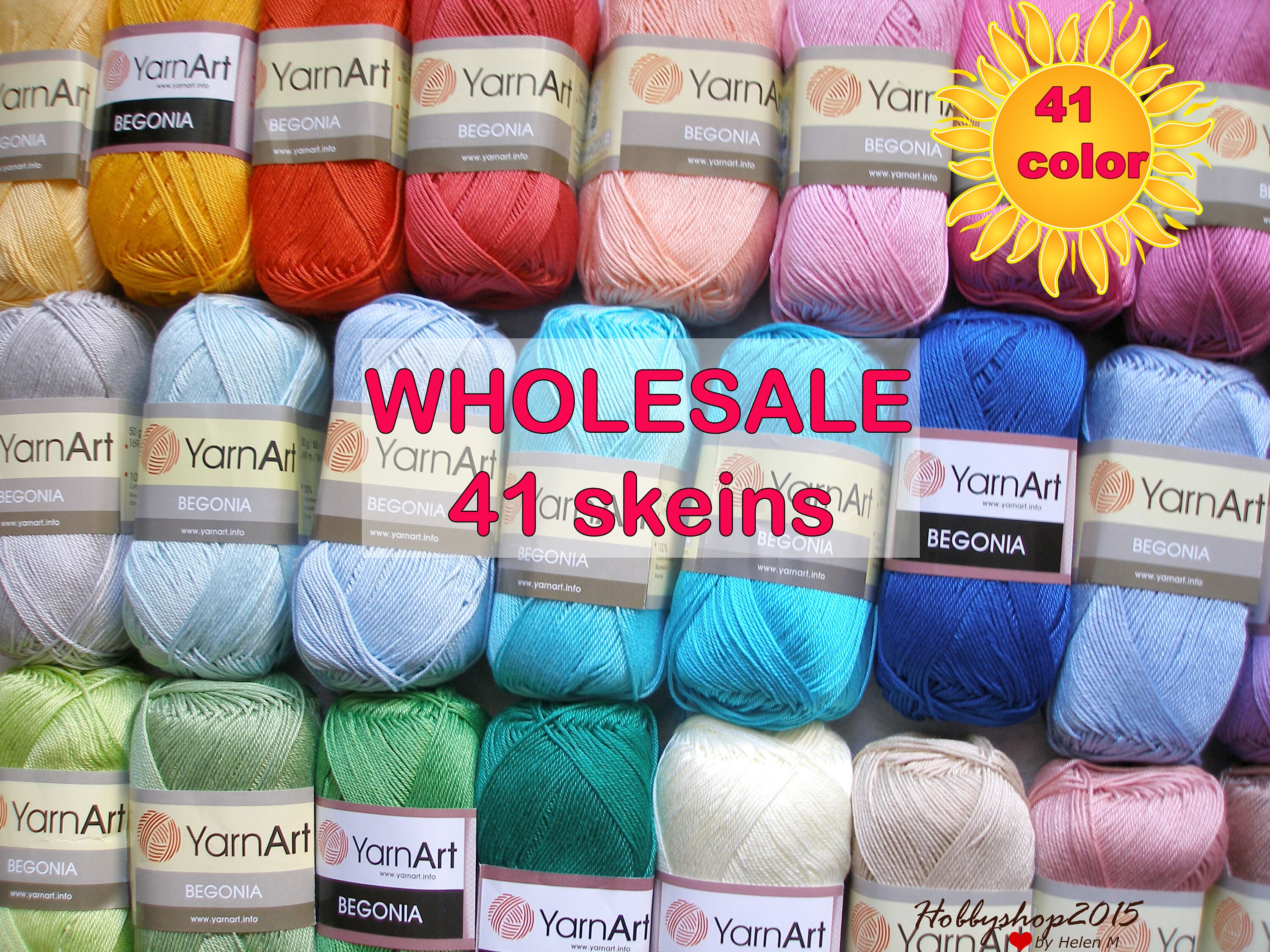 Mercerized cotton yarn Amigurumi crochet yarn Yarnart