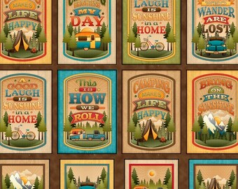camping quilt etsy