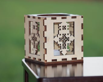 Ethiopian Cross tealight holder