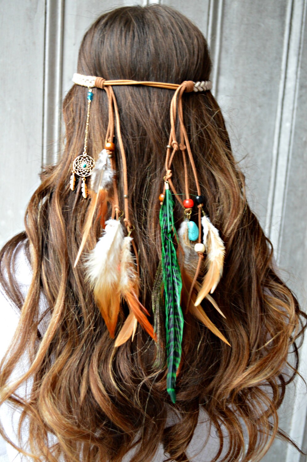 Headband Feather dream catcher hair with jewelry Dreamcatcher