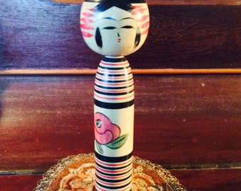 Japanease Traditional Kokeshi Spool Doll