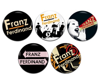 5x Franz Ferdinand Indie Rock Band 25mm / 1 Inch D Pin Button Badges