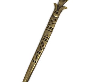 Vintage Brass Letter Opener, Egyptian Pharaoh, Collectible Desk Accessory, Office Envelope Opener