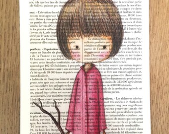 Illustrated postcard "Birdhouse"