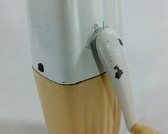 Ice O Mat Ice Crusher, Yellow and White, for Vintage Kitchen Made by Rival