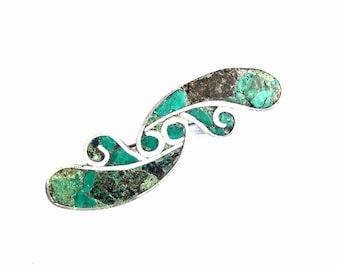 Inlaid Turquoise Southwest Inlaid Stone Turquoise Jewelry Turquoise Brooch Boho Brooch Hat Pin Sweater Pin Shawl Pin Scarf Pin Brooch Pin