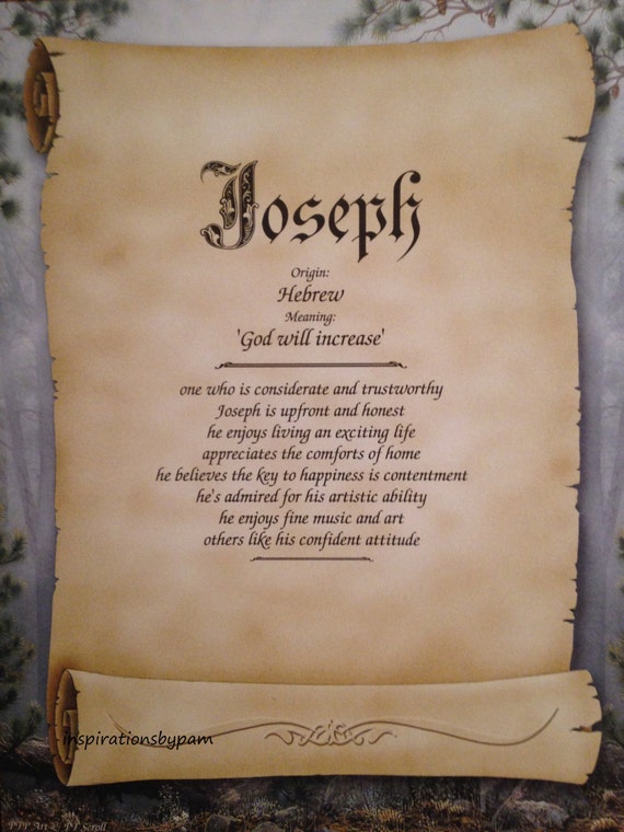 joseph-first-name-meaning-art-print-name