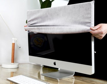 Lavolta Dust Cover for Apple iMac 27-inch - Screen Monitor Protector Guard for Apple 27" models - with Pocket for iMac Accessories