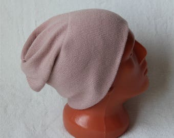 Cashmere hat vintage rose