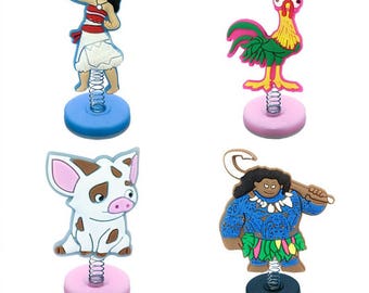 Moana 8pc Birthday Cake Topper Figurines Toy Set
