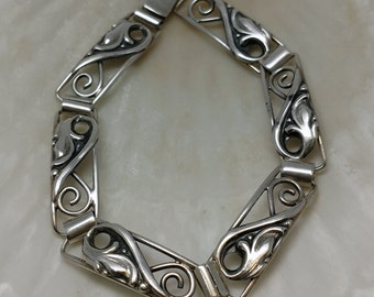 Antique Scandinavian Silver Bracelet