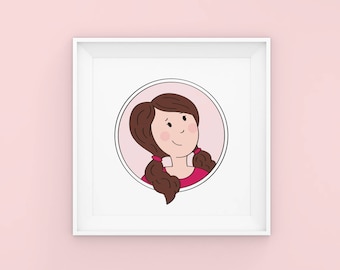 Custom Illustrated Portrait - Online Avatar Illustration