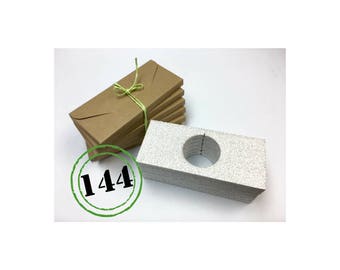 144 envelopes postcards, less than 2 cm slot of doom, recycled kraft cardboard jewelry, ETSY sellers, protection, ultra light