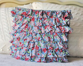 Floral Ruffle pillow
