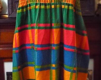Vintage Colorful Sleeveless Dress