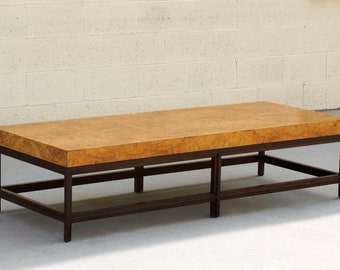 Contemporary Burl Wood Table