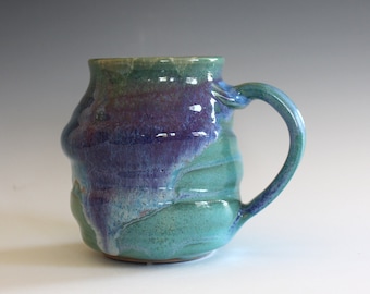 Stoneware Mug, 13 oz, pottery mug, unique coffee mug, handmade ceramic cup, tea cup, coffee cup, handthrown mug, Pottery Mug,