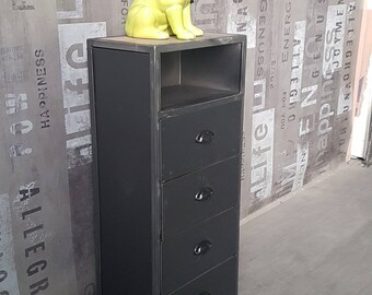 Industrial Cabinet 4 steel drawers