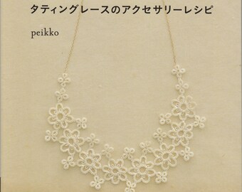 Tatting pattern - tatting lace - tatting jewelry - tatting motif pattern - japanese tatting book - ebook - PDF - instant download
