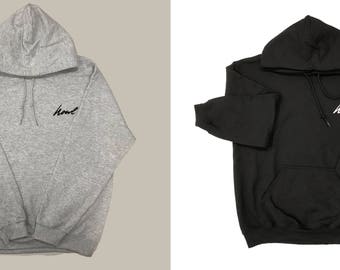 Embroidered Howl Hoodie ~ Athletic Grey or Black