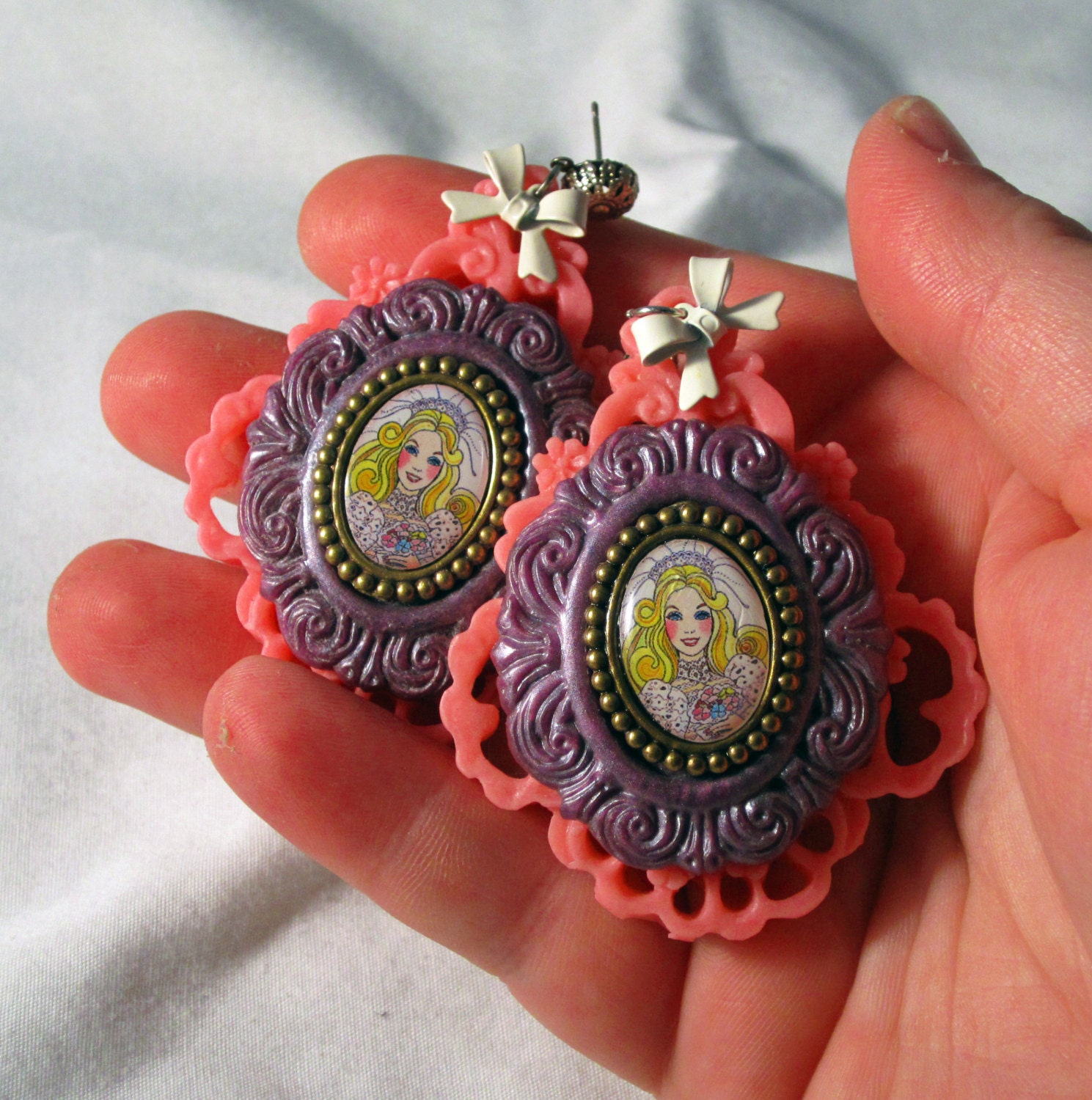 barbie earrings