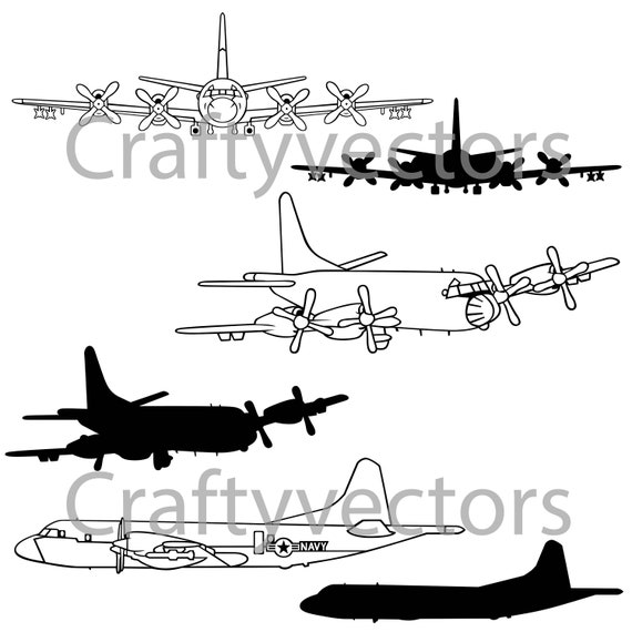 Download Lockheed P-3 Orion Vector File SVG