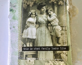 Vintage mini album for mothers day