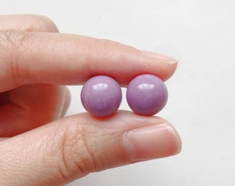 A+ grade Phosphosiderite Smooth Half Top drilled Rounds 10 mm One Pair Perfect for earrings J7270