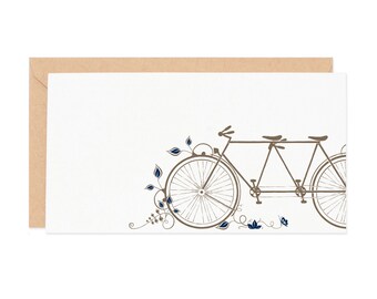 Tandem Bicycle Enclosure Gift Card