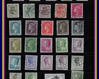 Luxembourg - 60 Postage Stamps - All Different