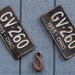 Vintage License Plates, Car Tags from Ohio 1955