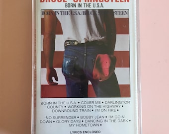 1984 Bruce Springsteen "Born In The U.S.A." Cassette Tape - Columbia Records - CBS Music Productions - The E Street Band