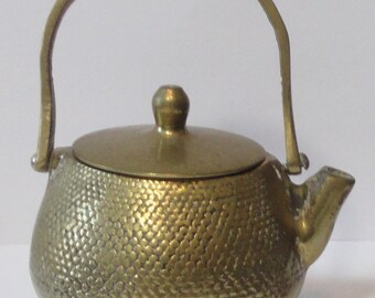 Vintage Toy size Brass Teapot