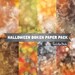 Bokeh Halloween Background Digital Paper Pack for Commercial Use