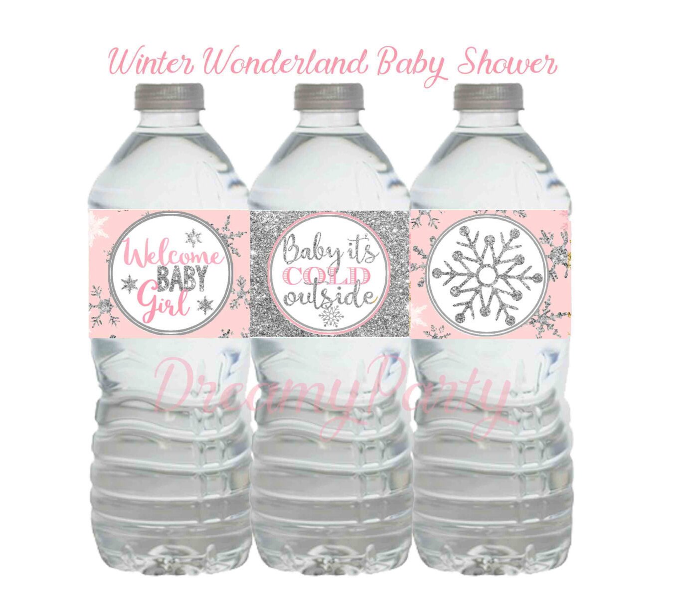Winter Wonderland Baby Shower Winter Water Bottle Labels Il Fullxfull Winter Wonderland Baby Shower Winter