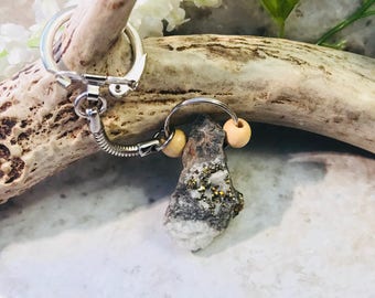 Pyrite keychain