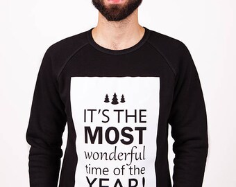 Men's Christmas Sweatshirt "Wonderful Time"