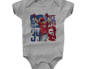 Bryce Harper Baby Clothes | Washington Baseball | Baby Romper | Bryce Harper Square R