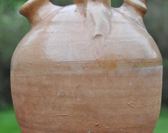 French Confit, Cruche, Terracotta, Farmhouse Pottery, Pitcher, Cabin, Kitchen, Midwife, Water Jug, Provencal *Provencial, Cottage, Vintage