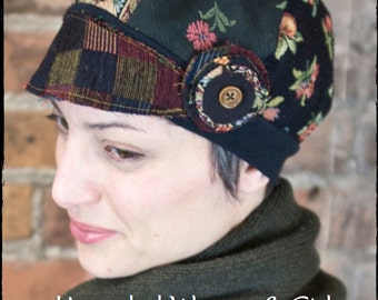 PDF Sewing Pattern & Tutorial of Upcycled Fabric Sample Hat for Women and Girls Instant Download