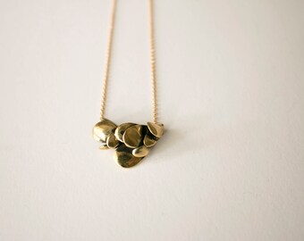 abstract pendant with snake scales, minimalistic necklace, nature inspired jewelry