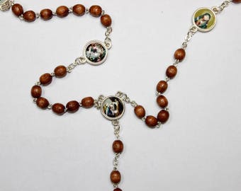 Servite rosary Our Lady of The seven sorrows Wood beads mater dolorosa chaplet of seven sorrrows dolor rosary