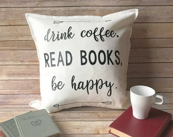 book lover gift, home decor ideas, throw pillow, decorative pillow for couch, book nerd gift, librarian gift, home decor trends