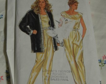 Simplicity 7691 Misses Top Pants and Jacket Sewing Pattern - UNCUT - Size 8 - 20