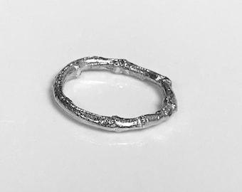 Elemental Sterling Silver Twig Ring