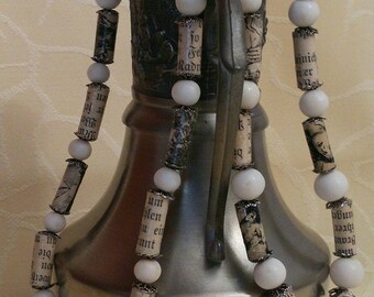 Fairytale Necklace with paper beads