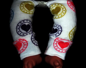 Leg warmer, Infant, Newborn- Valentine Hearts in Colors - infant leg warmer, newborn leg warmer, baby girl leg warmer, baby leg warmer