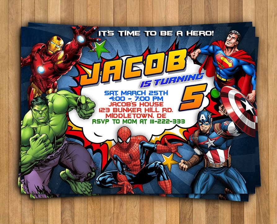 Superhelden SuperheldenGeburtstagsParty Avengers Super
