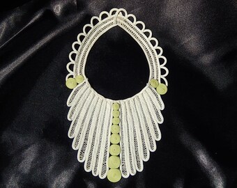 Old Ruff made Art Deco hand fashion accessory
