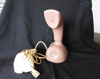 F - Vintage 1960s 1970s Modern Telephone Ericofon Ericsson Cobra Swedish Design 6007 Pink